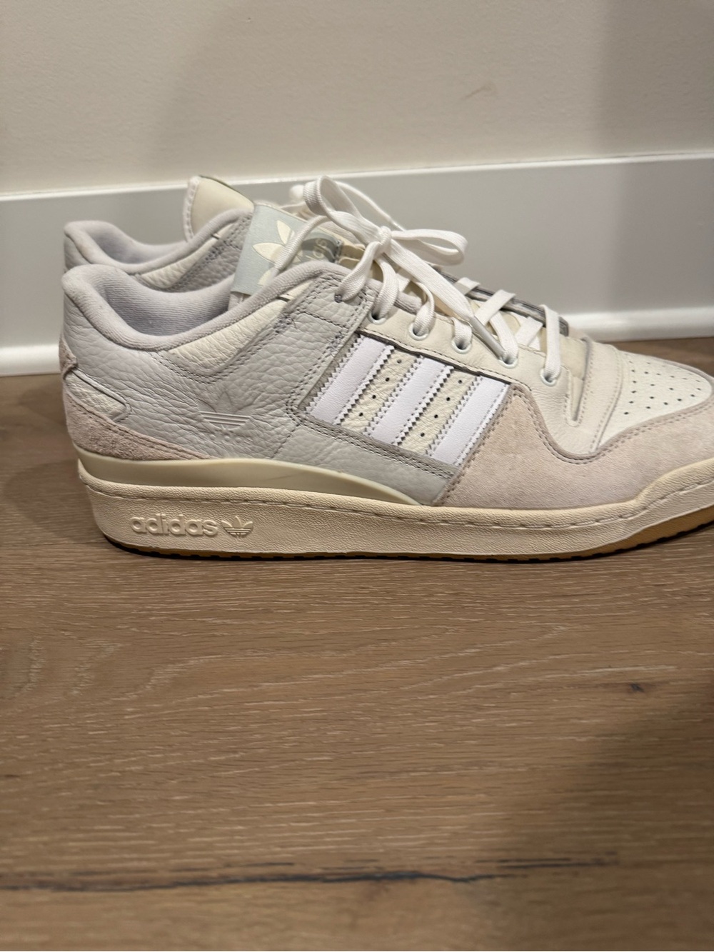 adidas Classic Low-Top Sneakers in Off-White and Cream